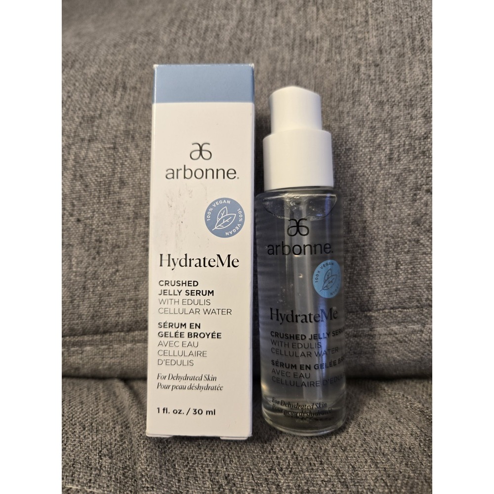 Arbonne HydrateMe Crushed Jelly Serum 1.0 oz/30ml Vegan NEW IN BOX Made In USA